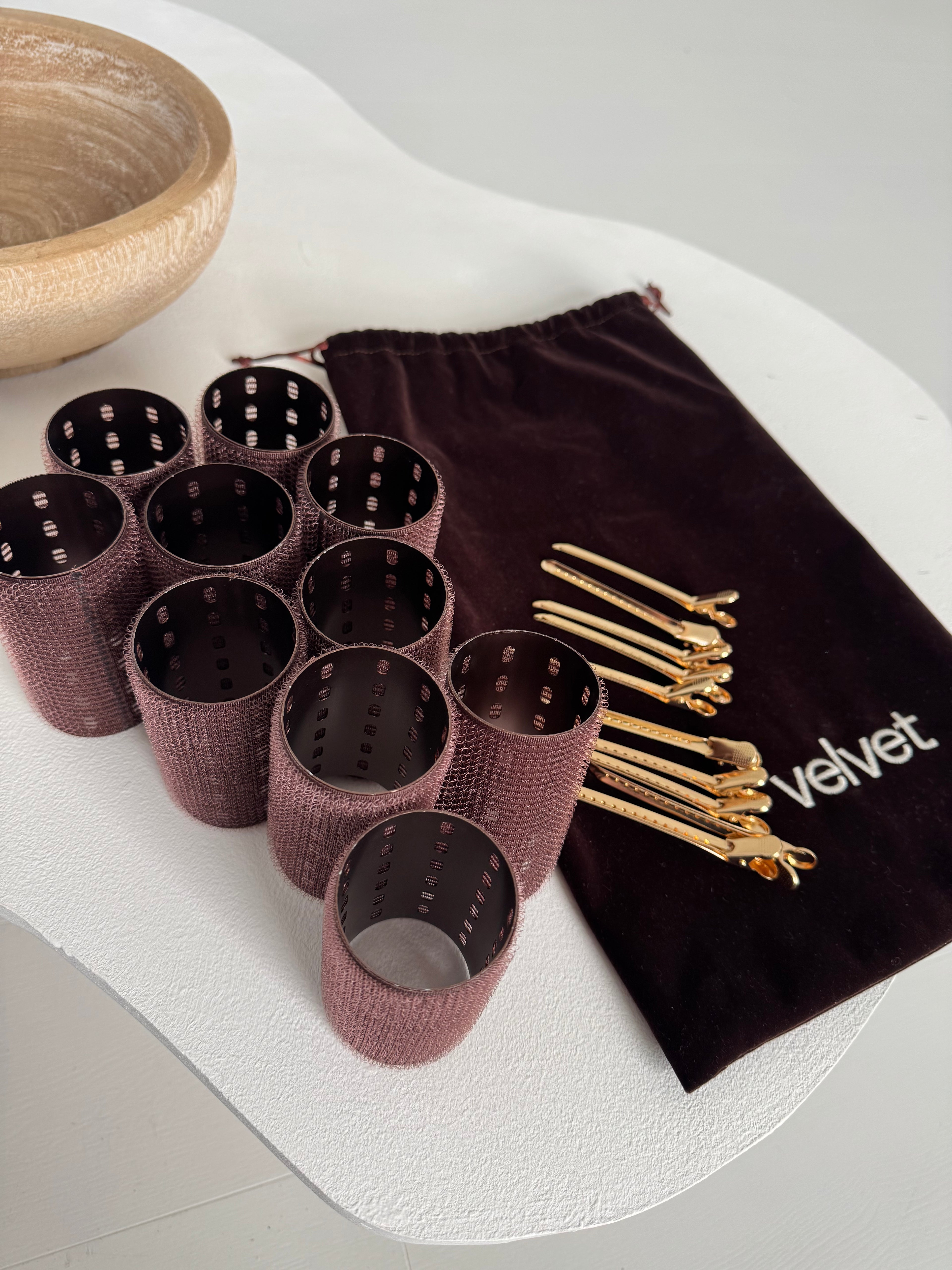 Velvet thermal rollers